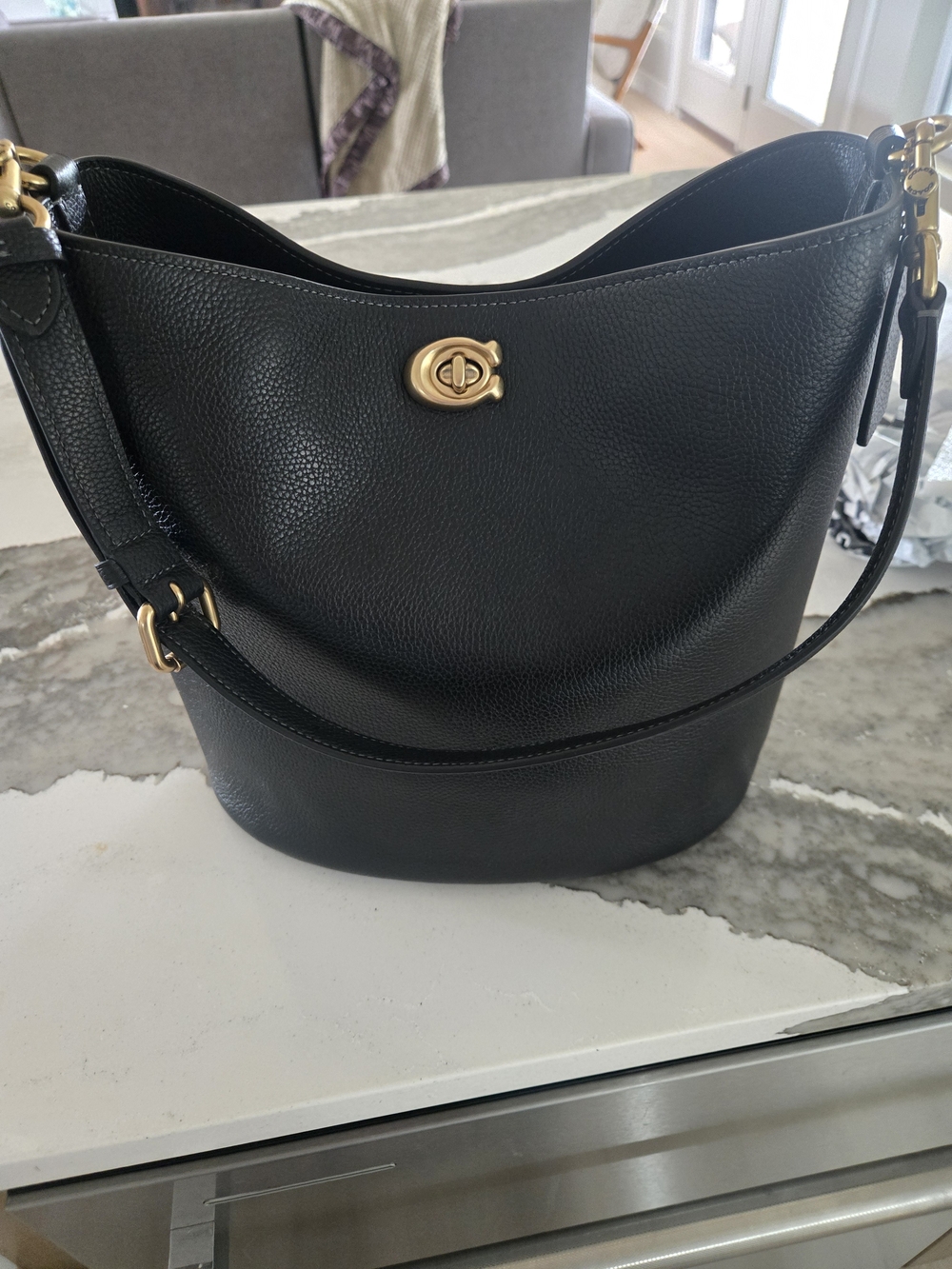 Coach Black Willow  Soft Bucket Bag